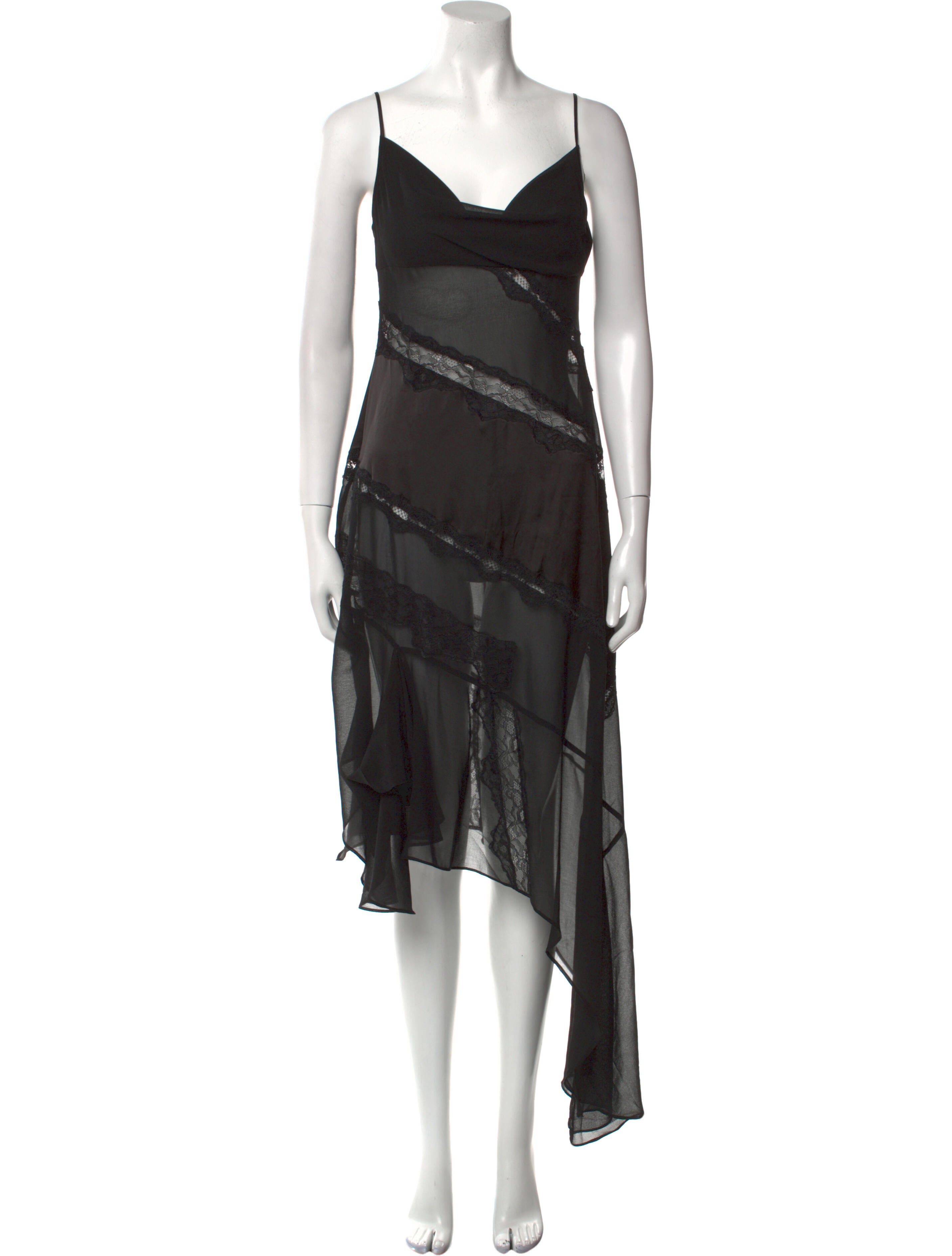 Danielle Guizio Cowl Neck Long Dress