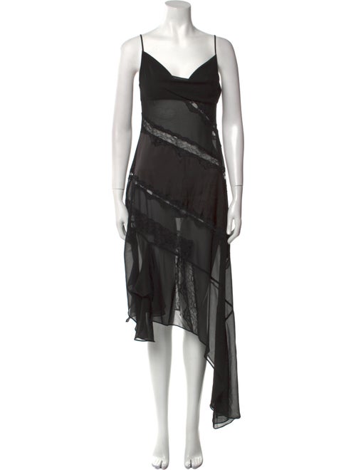 Danielle Guizio Cowl Neck Long Dress