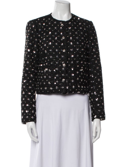 Danielle Guizio Polka Dot Print Evening Jacket