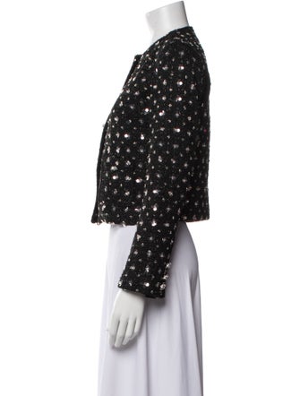 Danielle Guizio Polka Dot Print Evening Jacket