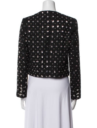 Danielle Guizio Polka Dot Print Evening Jacket