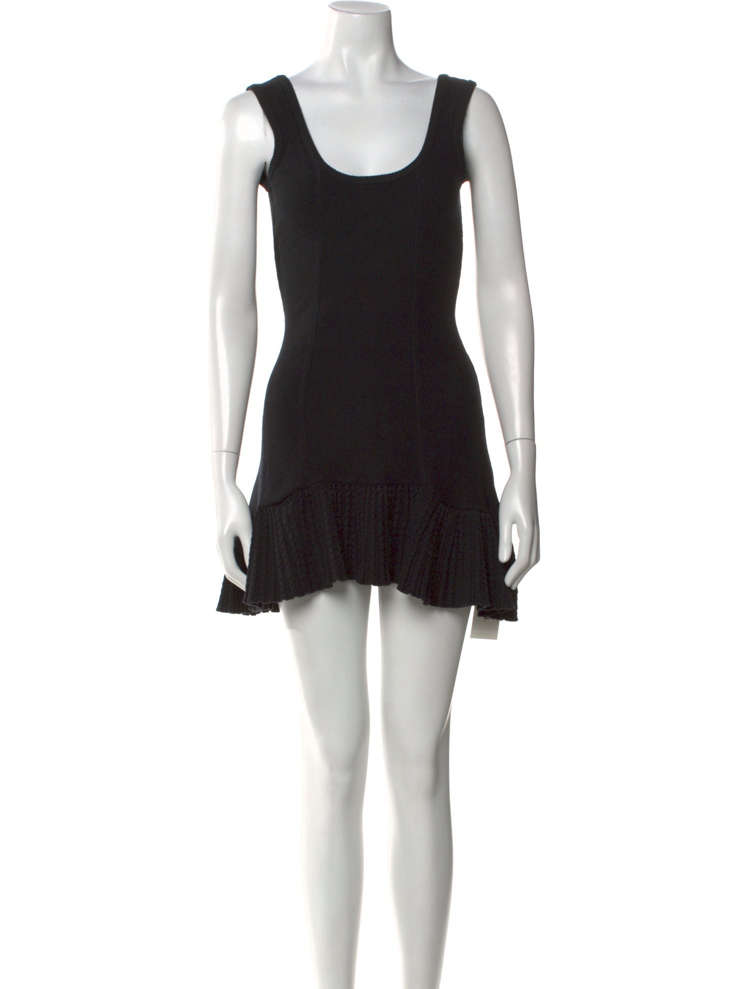 Danielle Guizio Scoop Neck Mini Dress