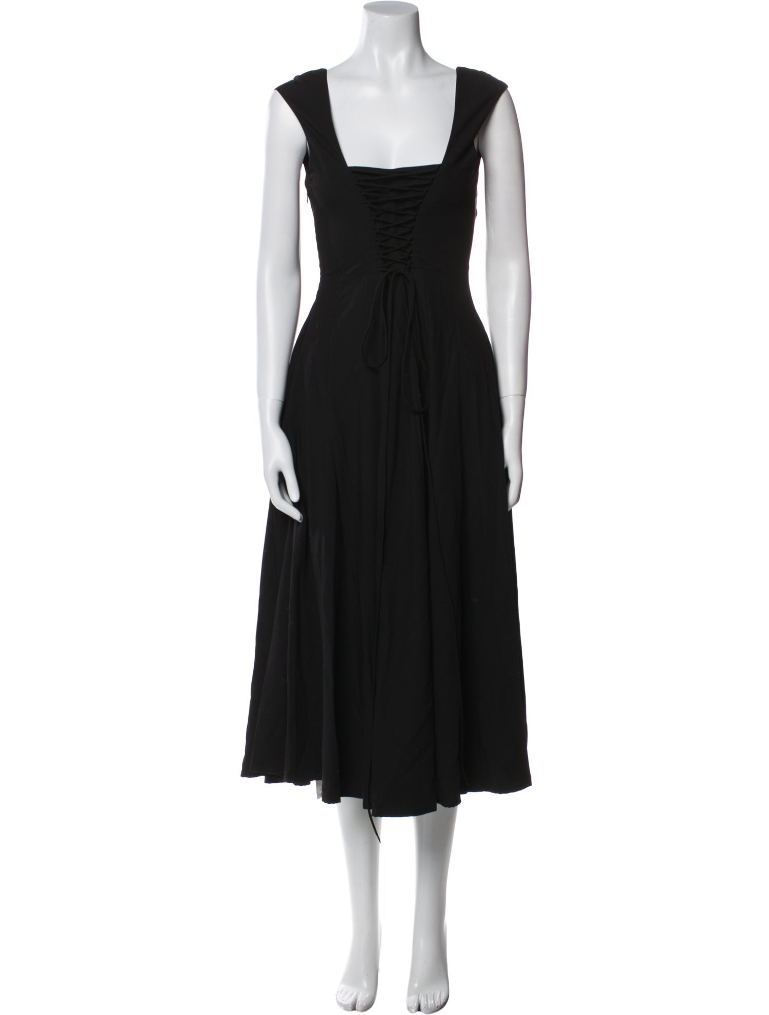 Danielle Guizio Square Neckline Long Dress