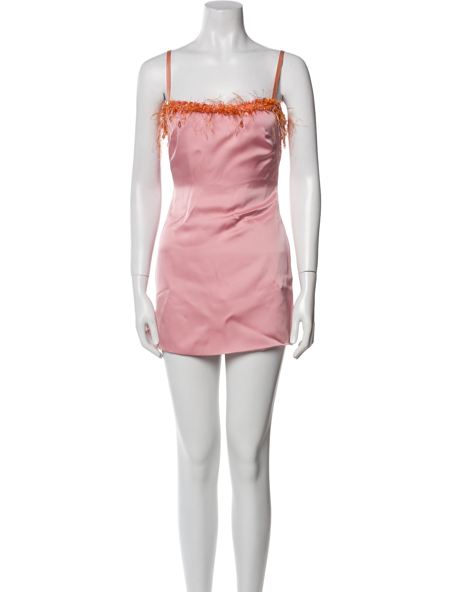 Danielle Guizio Square Neckline Mini Dress