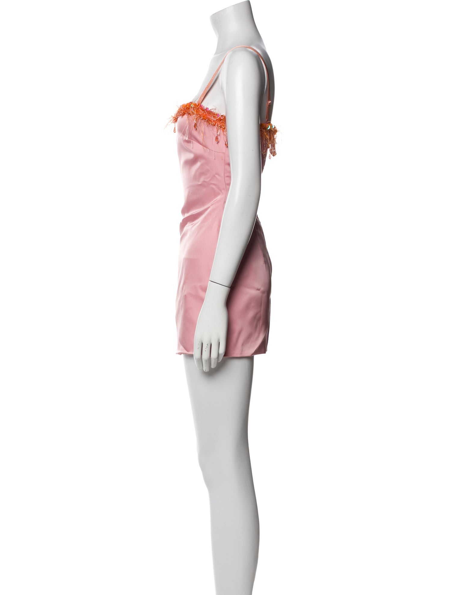 Danielle Guizio Square Neckline Mini Dress