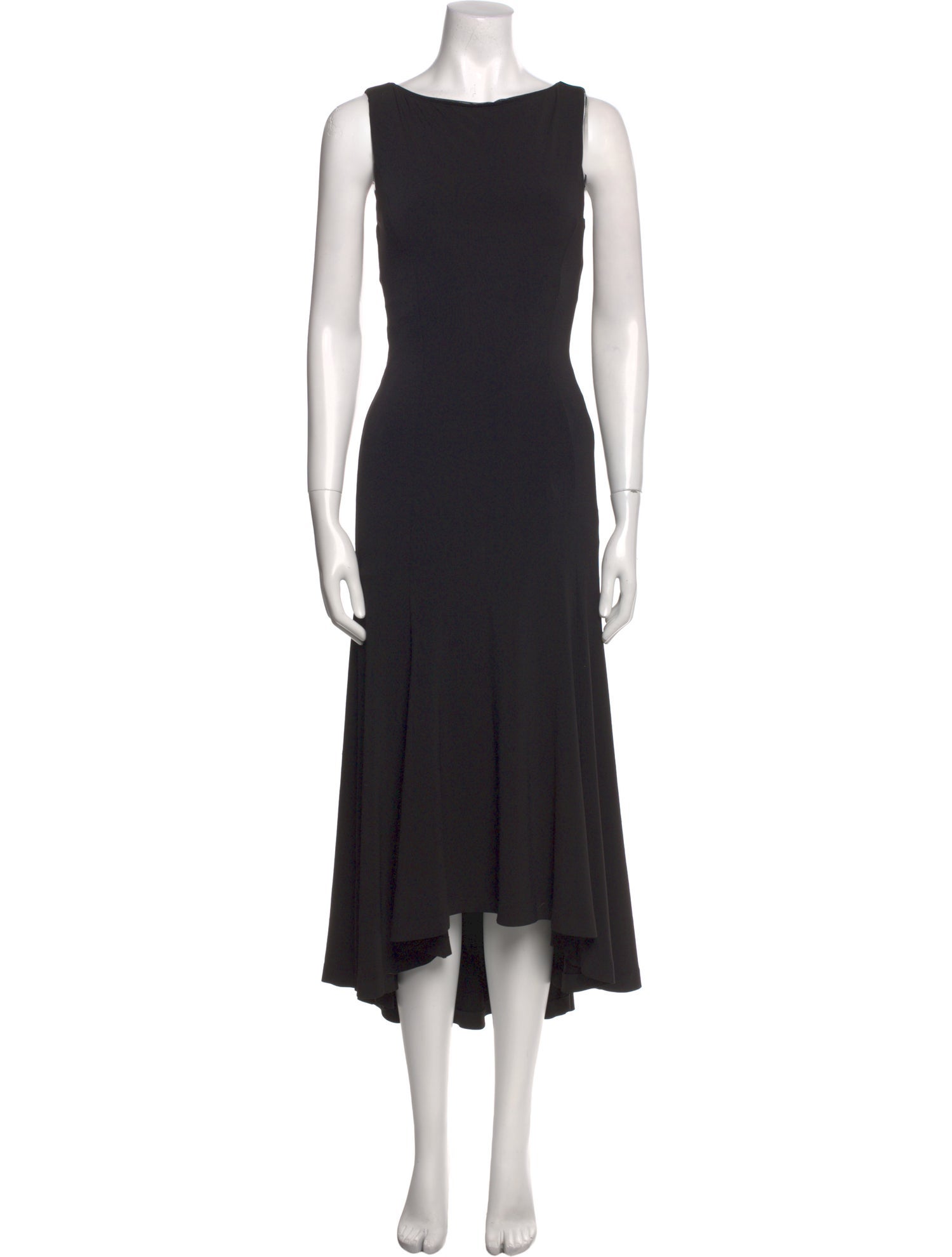 Danielle Guizio Bateau Neckline Long Dress