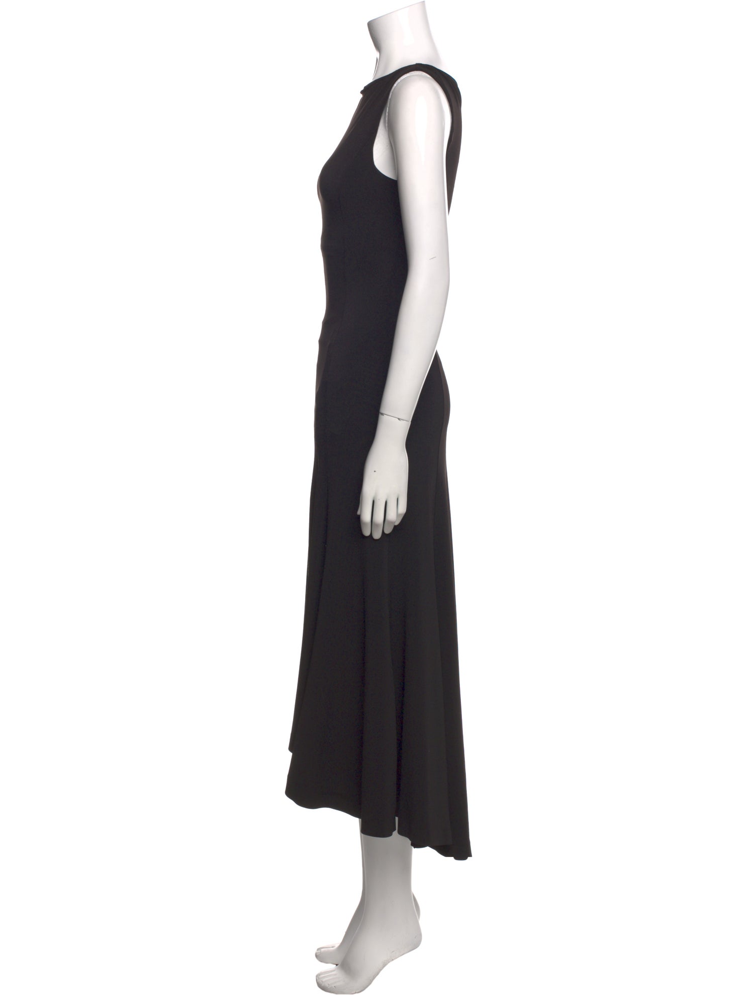 Danielle Guizio Bateau Neckline Long Dress