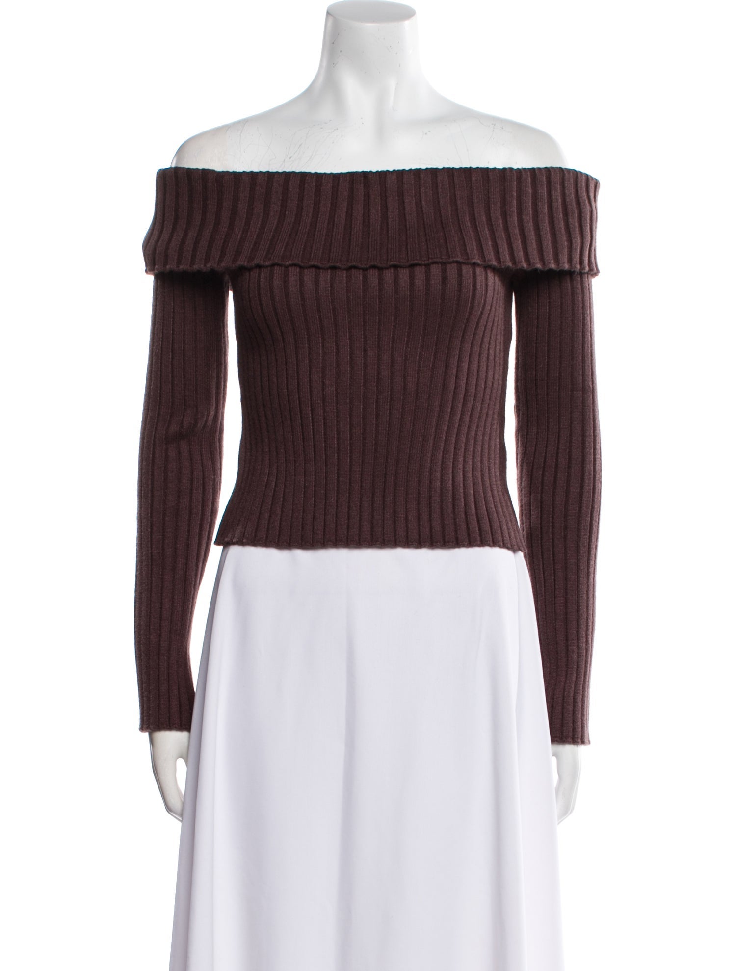 Danielle Guizio Off-The-Shoulder Sweater