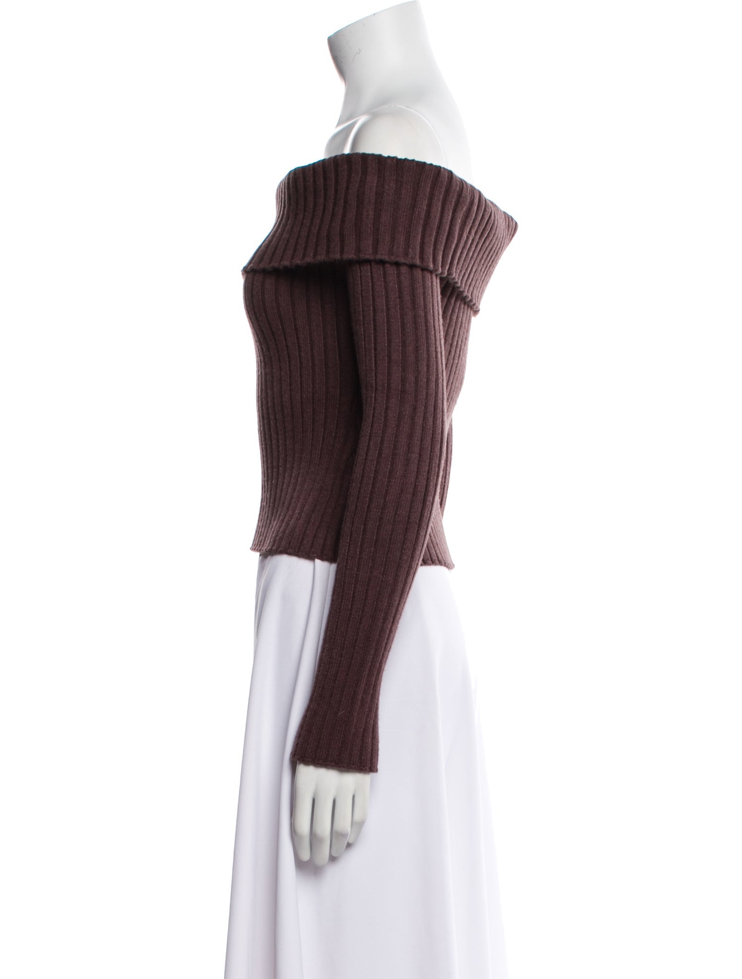 Danielle Guizio Off-The-Shoulder Sweater