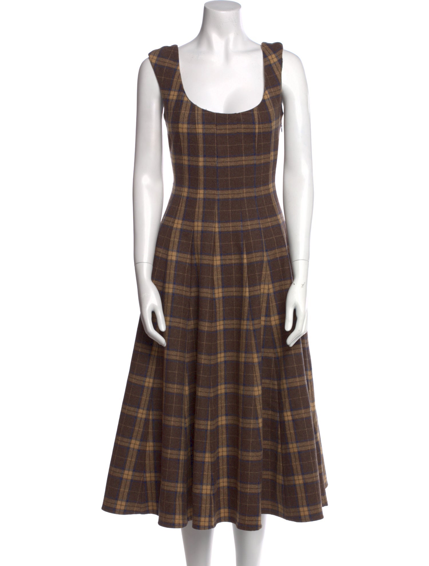 Danielle Guizio Wool Midi Length Dress