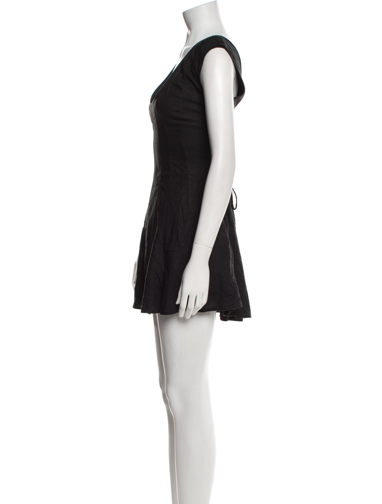 Danielle Guizio Scoop Neck Mini Dress