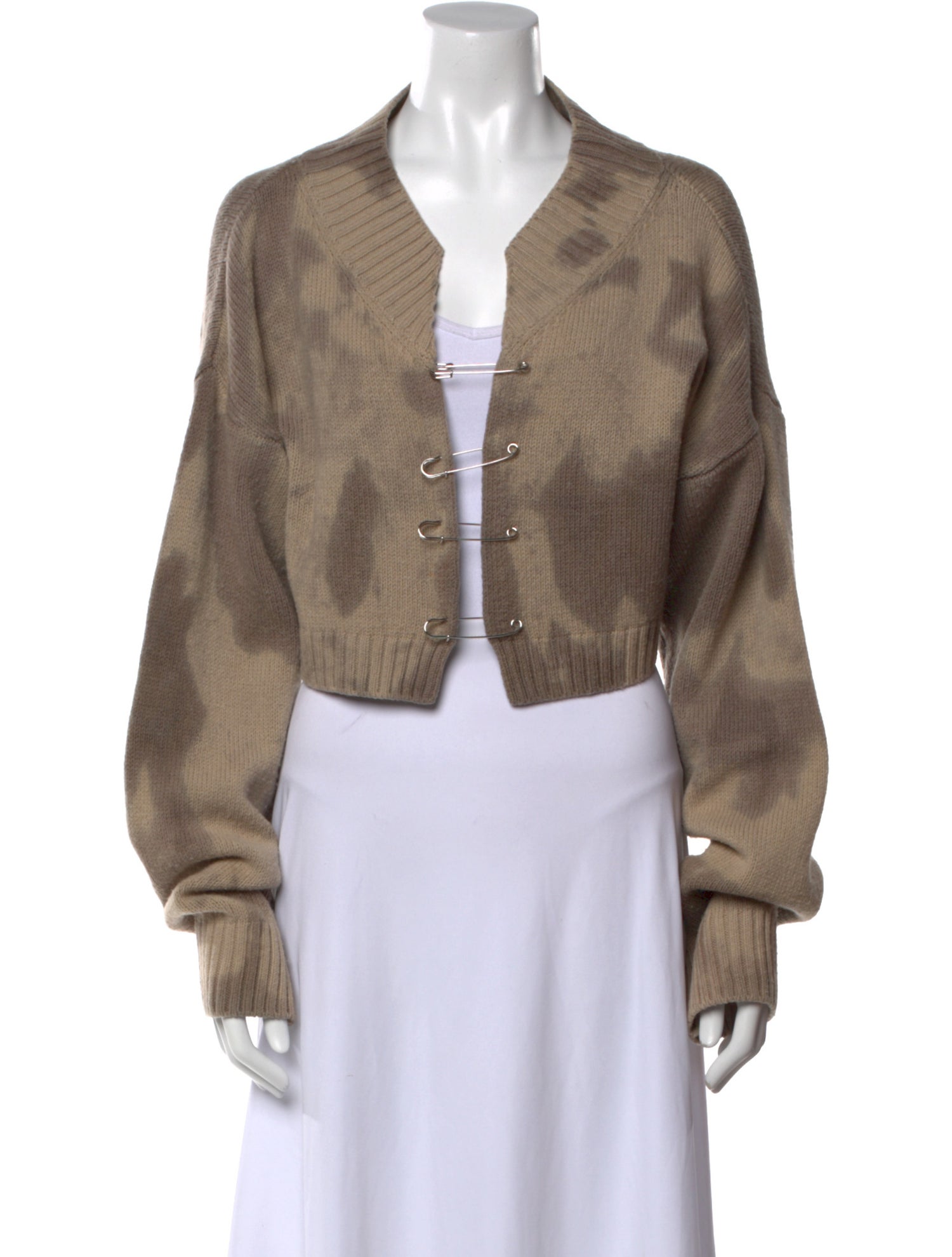 Danielle Guizio Virgin Wool Tie-Dye Print Sweater