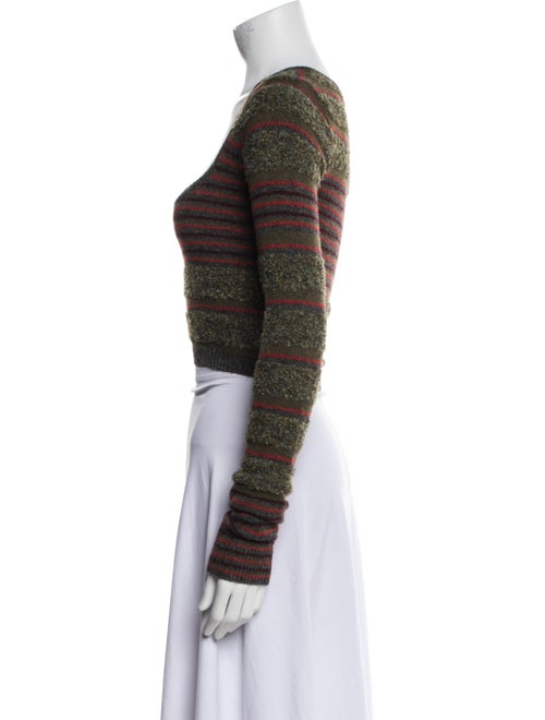 Danielle Guizio Striped Scoop Neck Sweater