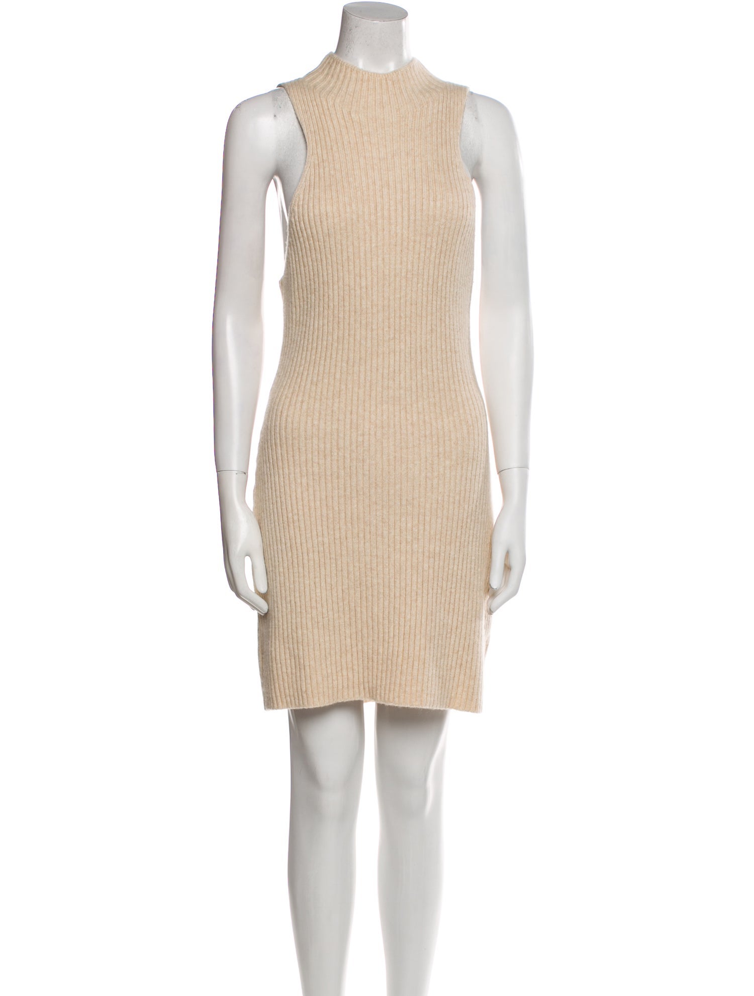 Danielle Guizio Mock Neck Knee-Length Dress