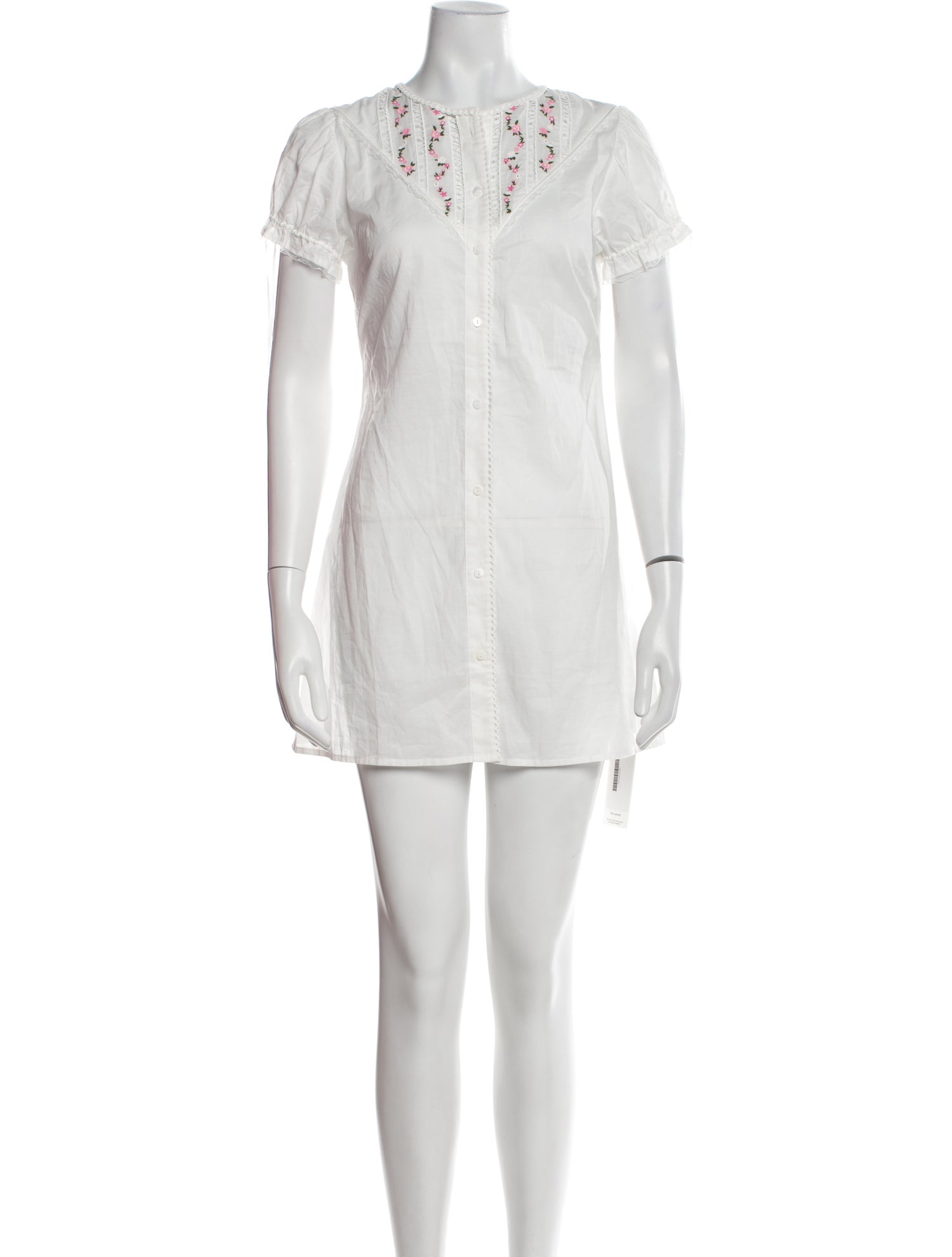 Danielle Guizio V-Neck Mini Dress