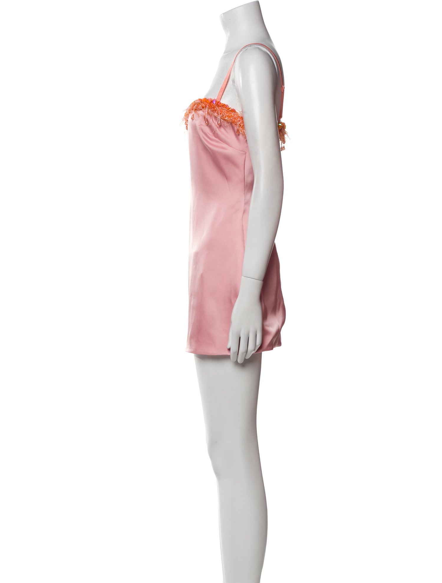 Danielle Guizio Square Neckline Mini Dress