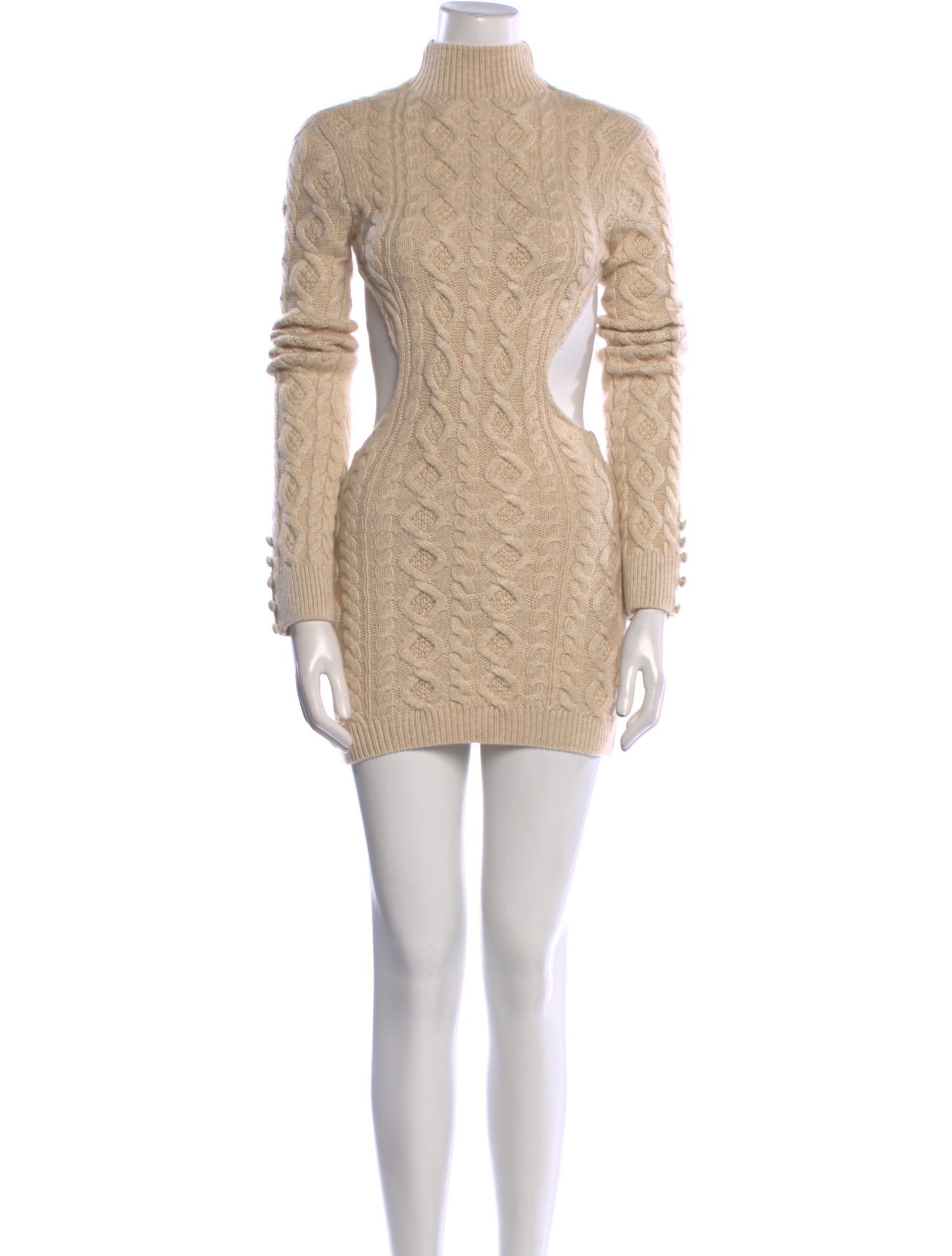 Danielle Guizio Turtleneck Mini Dress