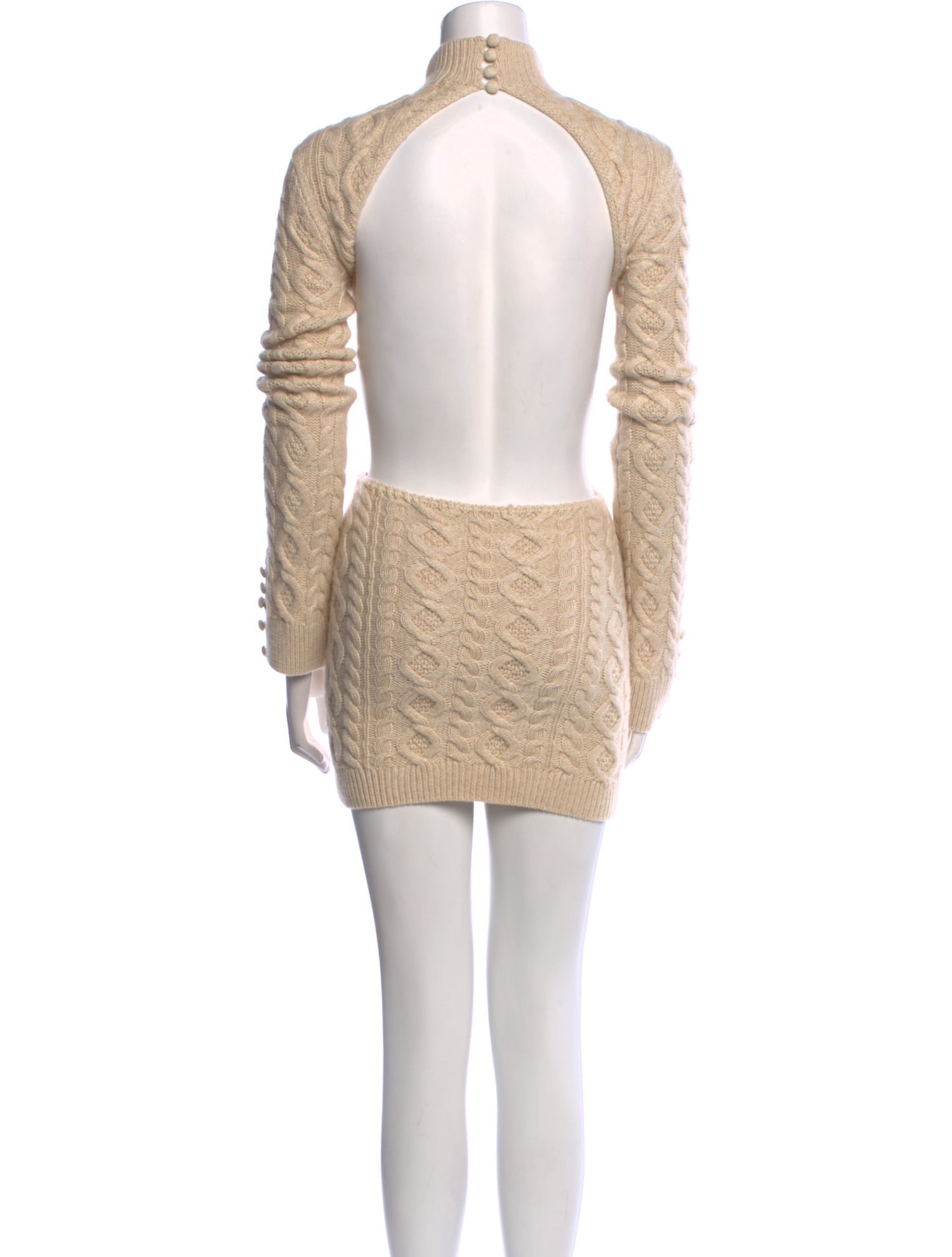 Danielle Guizio Turtleneck Mini Dress