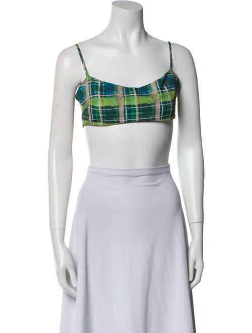 Danielle Guizio Plaid Print Cutout Accent Set