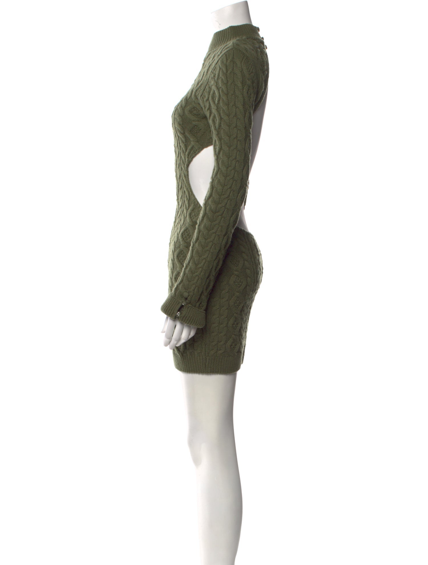 Danielle Guizio Merino Wool Mini Dress