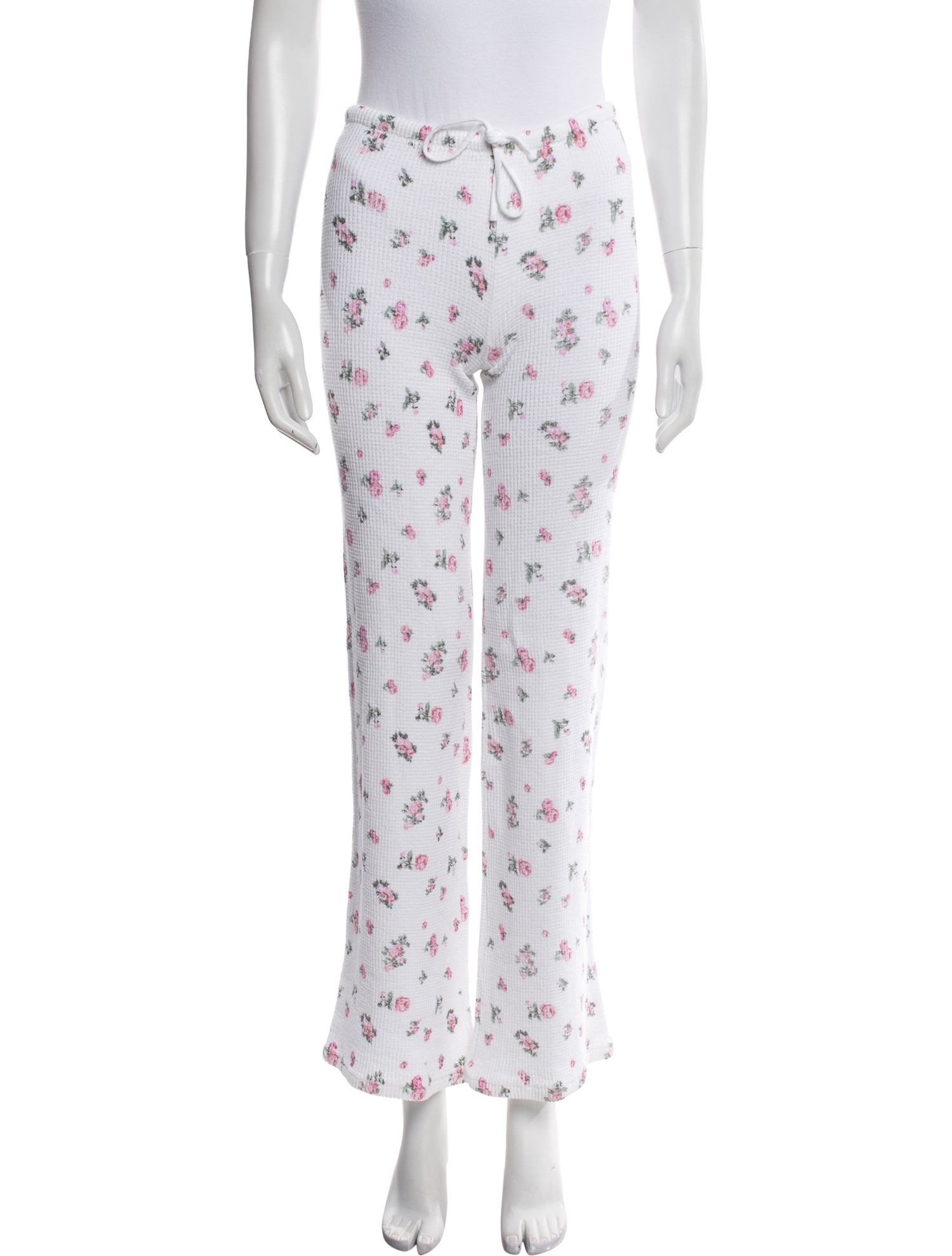 Danielle Guizio Floral Print Wide Leg Pants