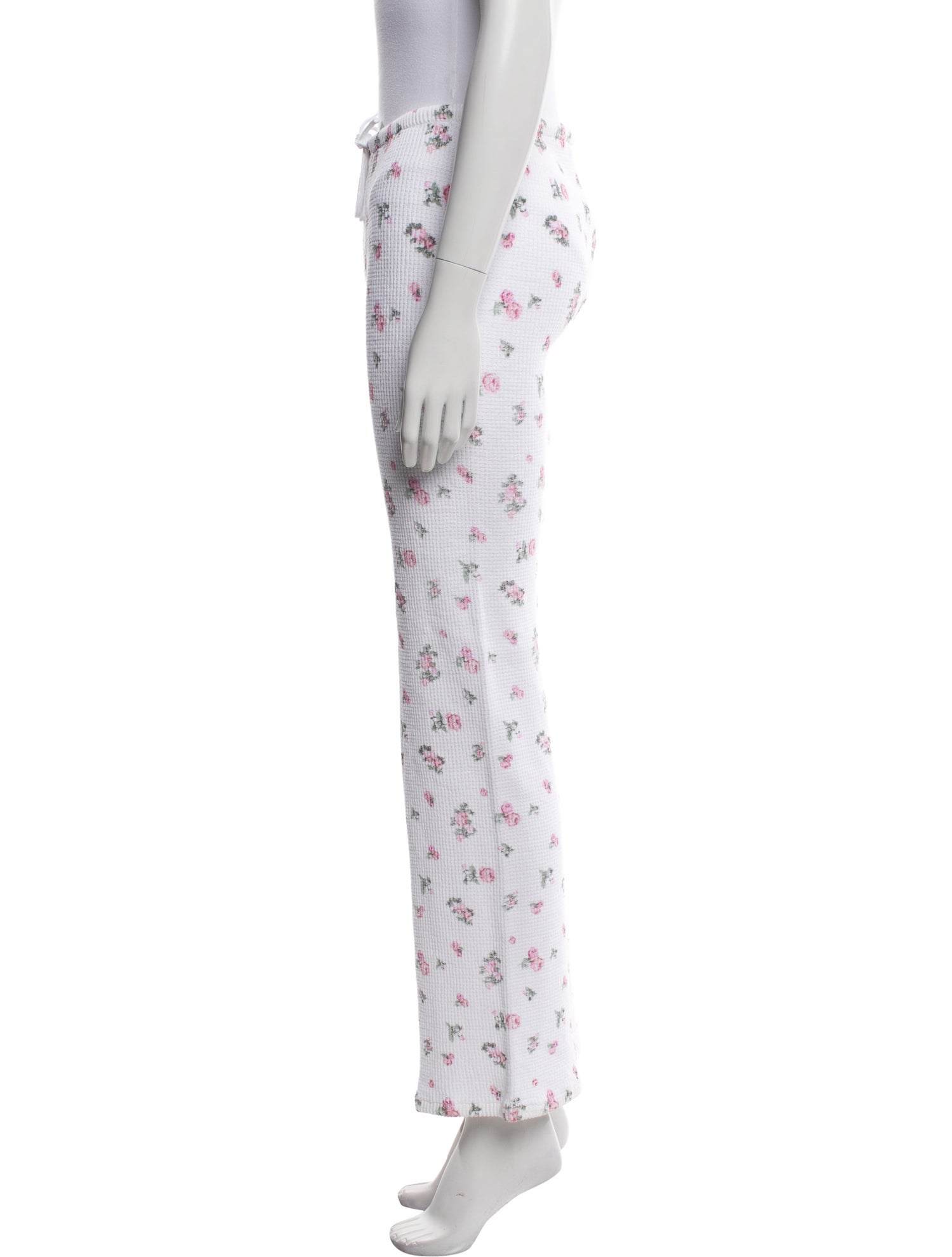 Danielle Guizio Floral Print Wide Leg Pants