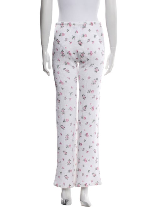 Danielle Guizio Floral Print Wide Leg Pants