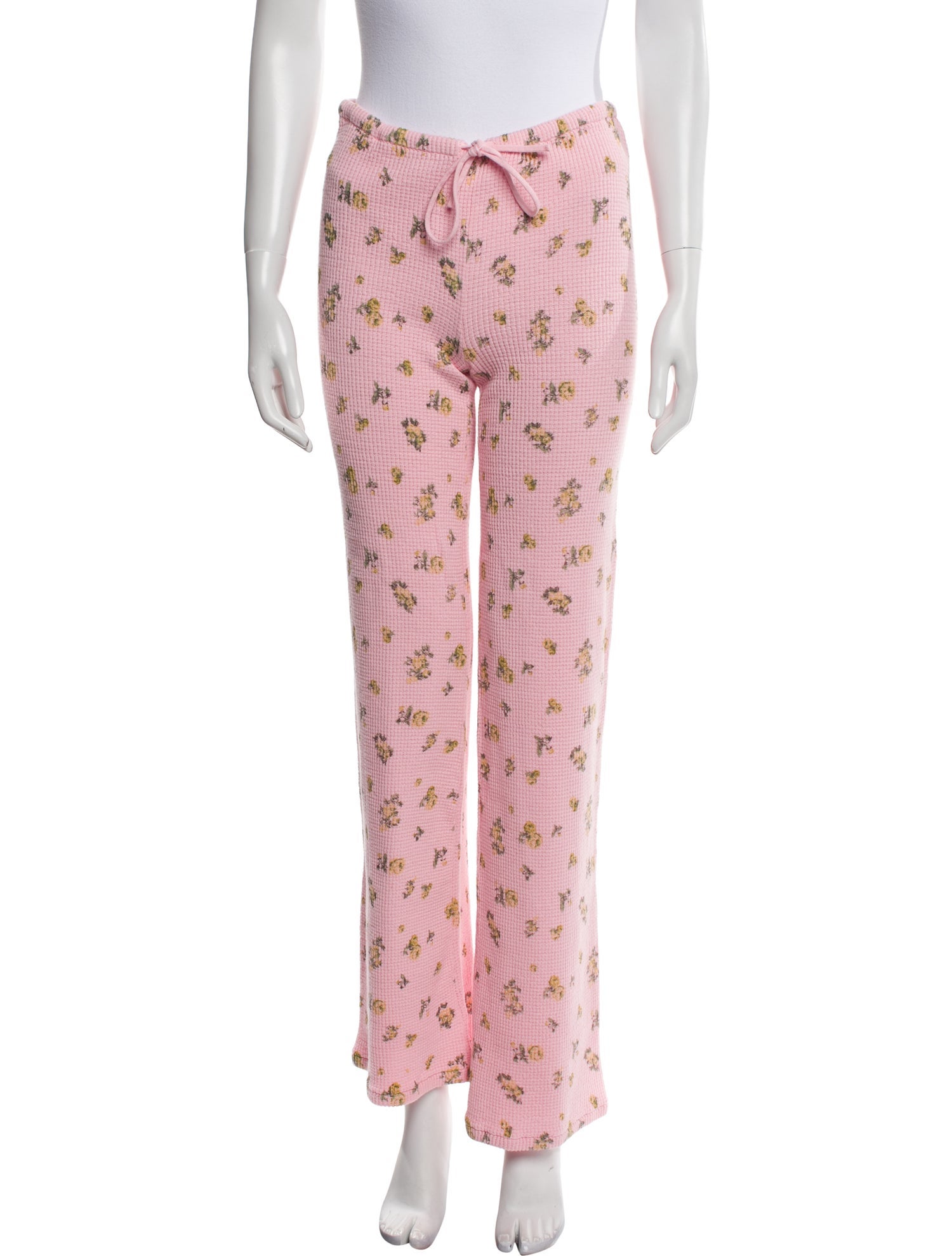 Danielle Guizio Floral Print Wide Leg Pants