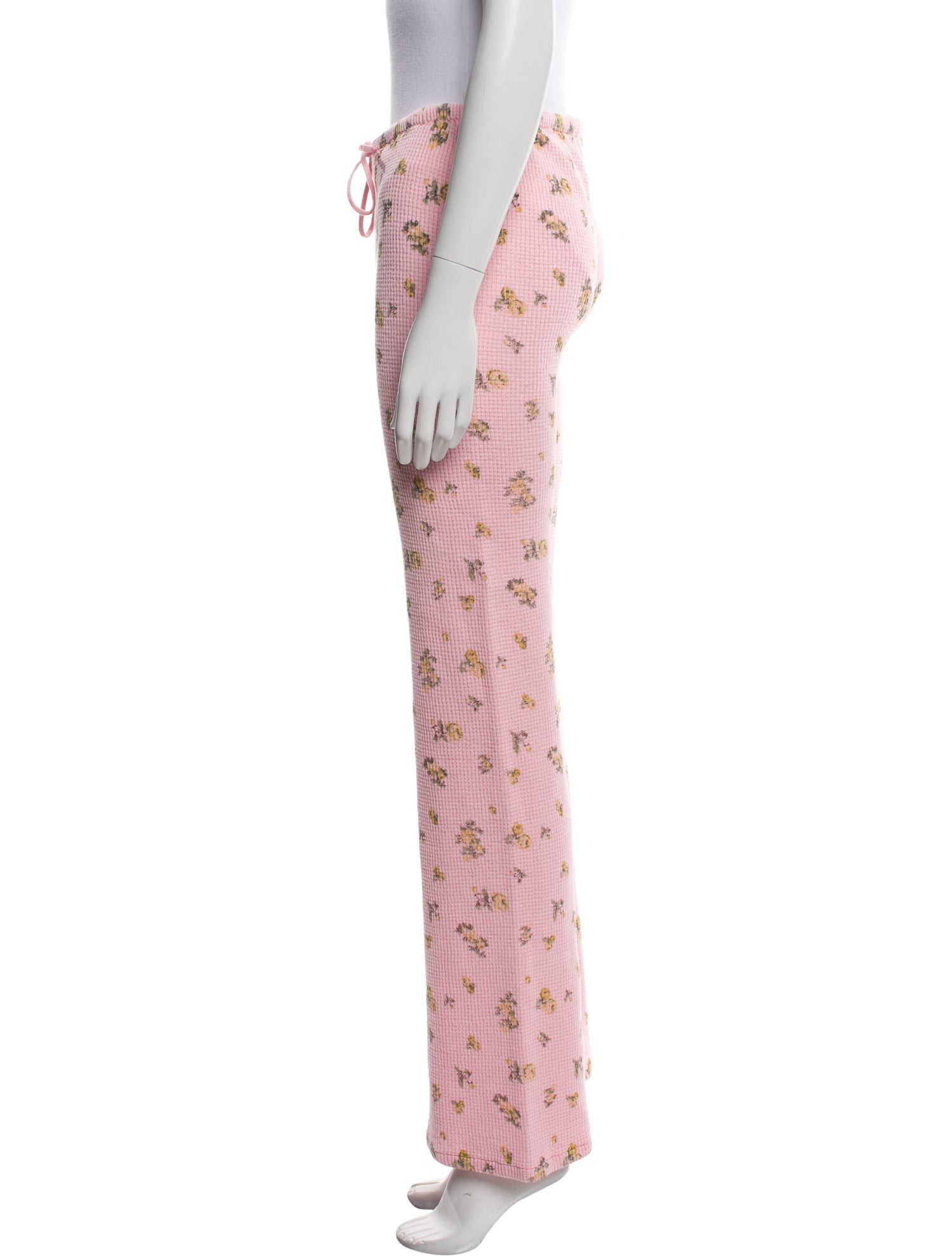 Danielle Guizio Floral Print Wide Leg Pants