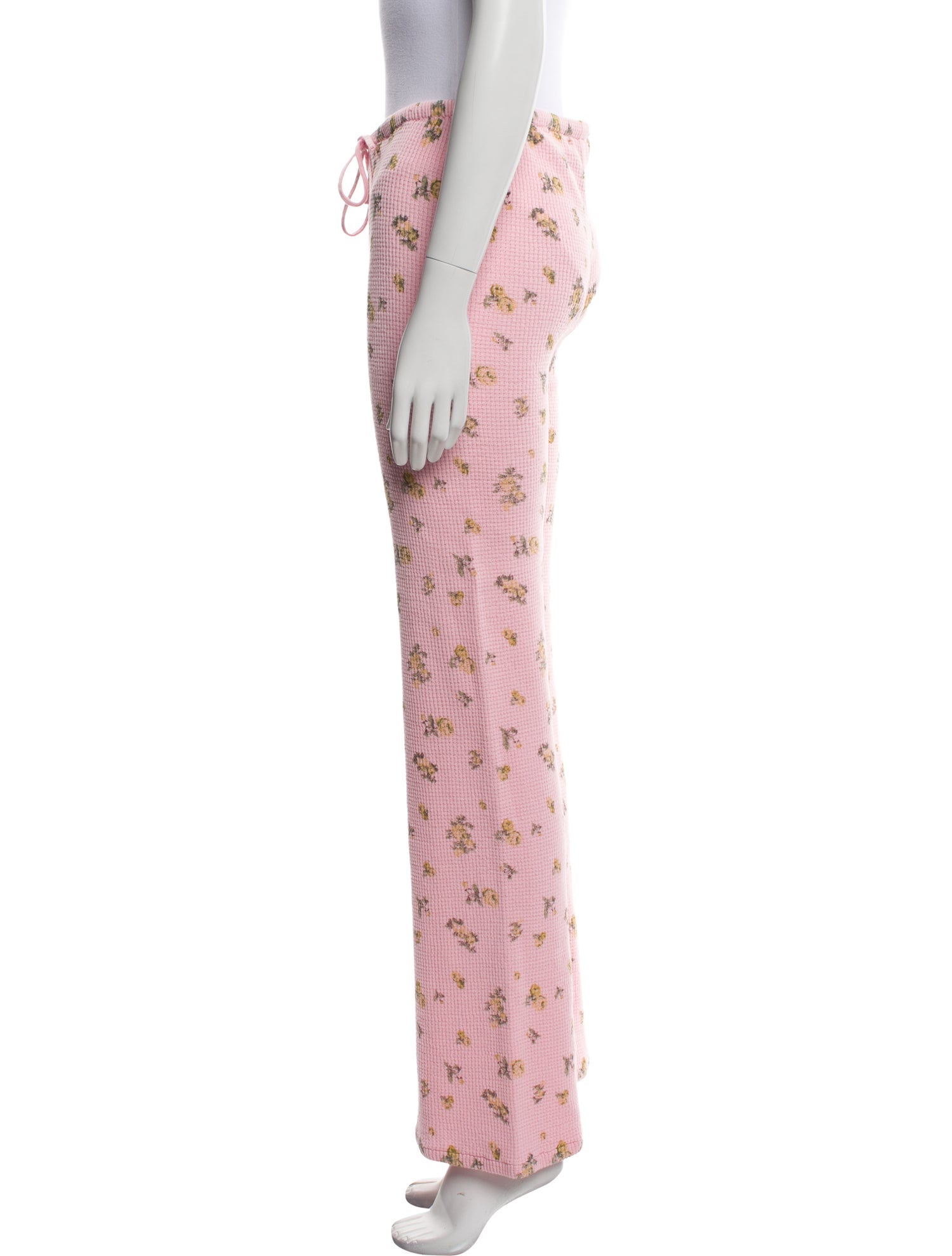 Danielle Guizio Floral Print Wide Leg Pants