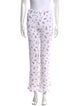 Danielle Guizio Floral Print Wide Leg Pants