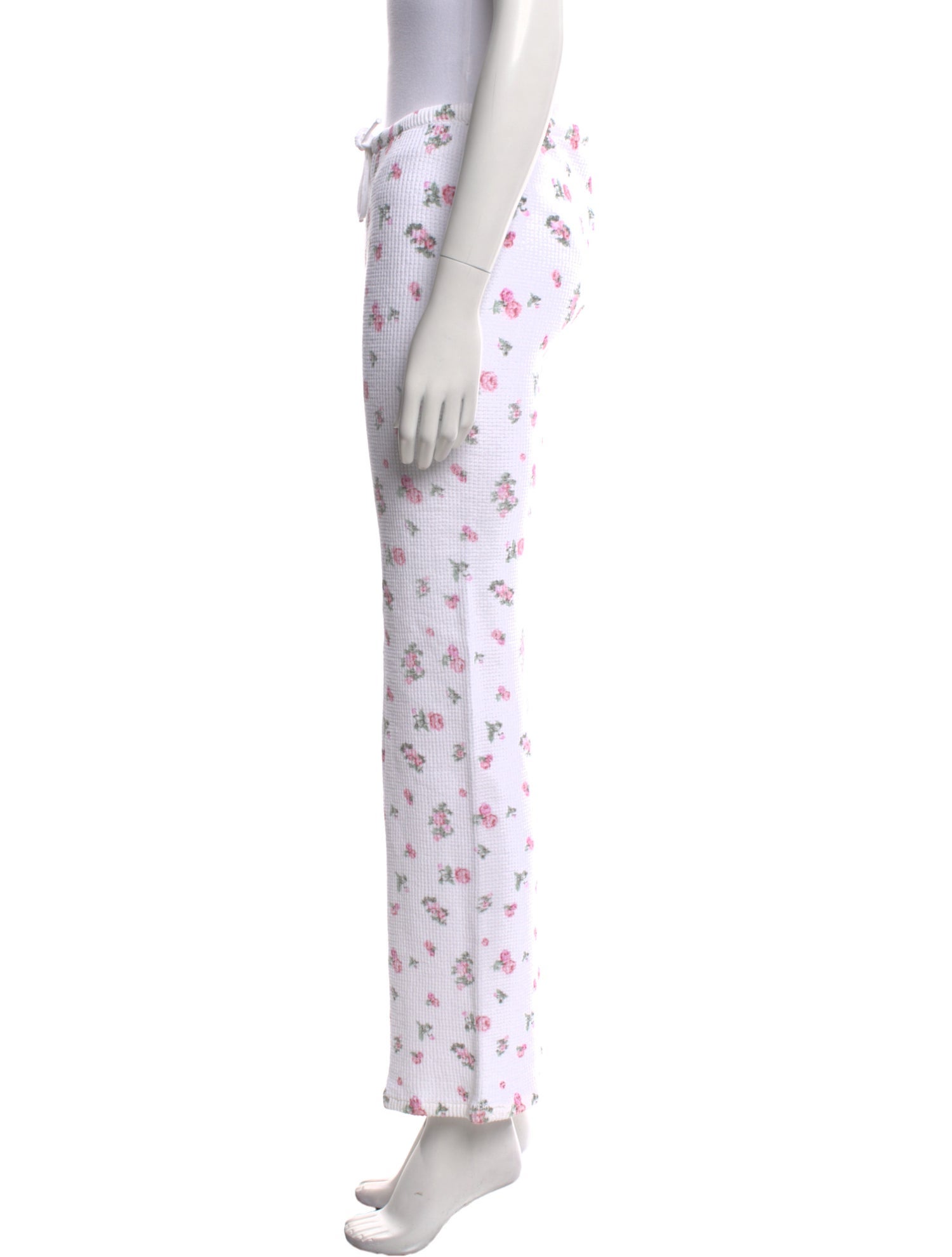 Danielle Guizio Floral Print Wide Leg Pants