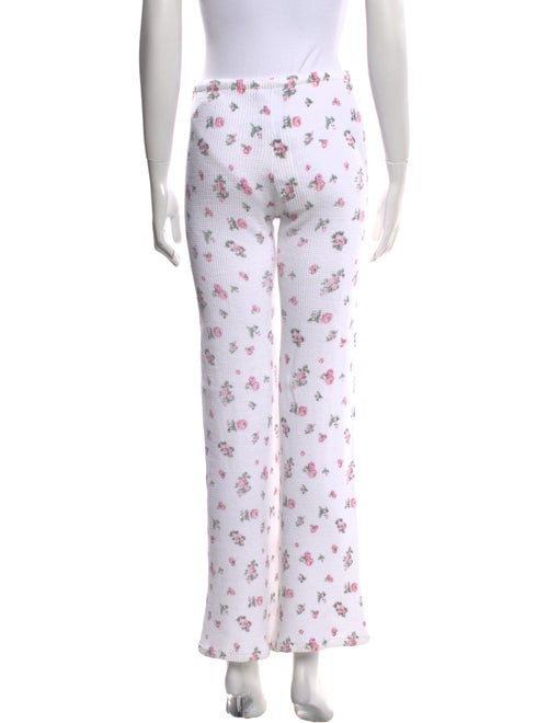 Danielle Guizio Floral Print Wide Leg Pants