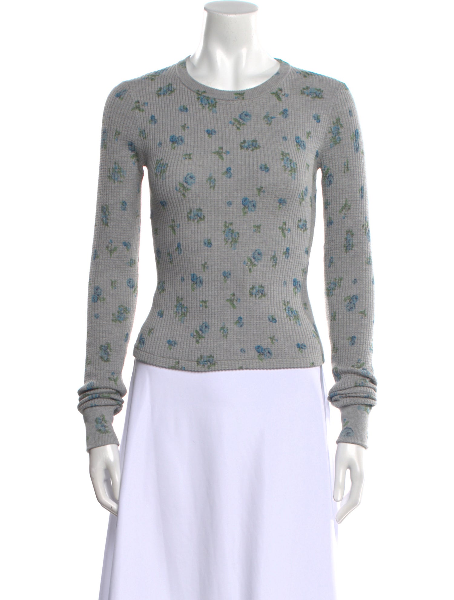 Danielle Guizio Floral Print Crew Neck Top w/ Tags