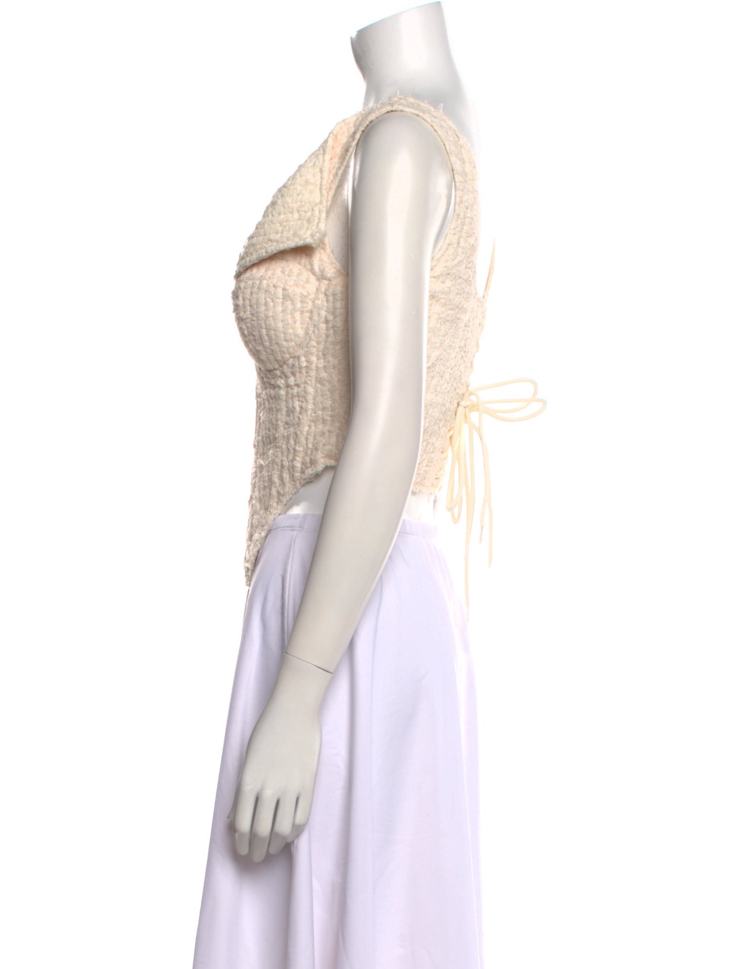 Danielle Guizio Square Neckline Sleeveless Crop Top w/ Tags