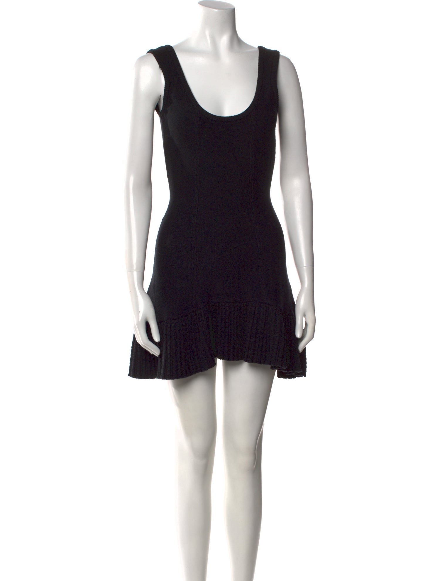 Danielle Guizio Scoop Neck Mini Dress