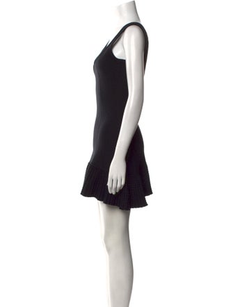 Danielle Guizio Scoop Neck Mini Dress