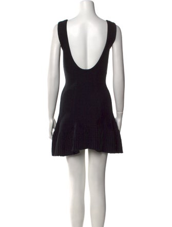 Danielle Guizio Scoop Neck Mini Dress