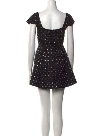 Danielle Guizio Printed Mini Dress