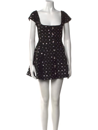 Danielle Guizio Printed Mini Dress