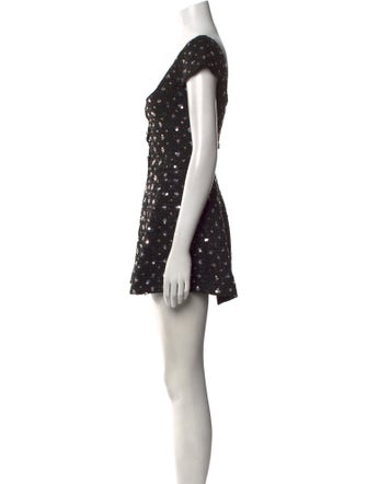 Danielle Guizio Printed Mini Dress