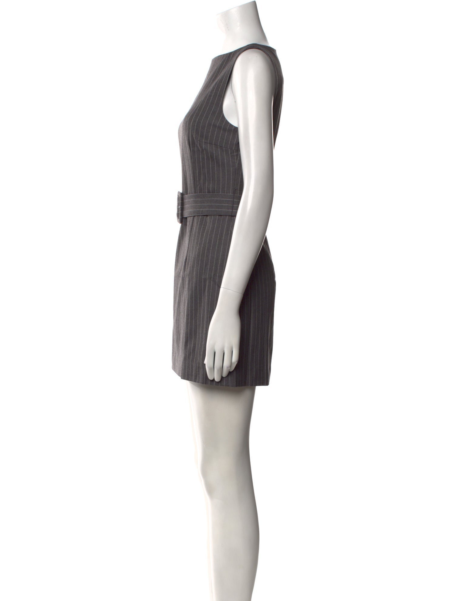 Danielle Guizio Bateau Neckline Mini Dress