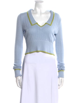 Danielle Guizio V-Neck Sweater