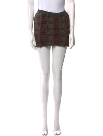 Danielle Guizio Plaid Print Mini Skirt