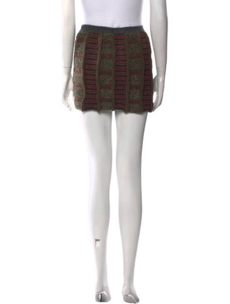 Danielle Guizio Plaid Print Mini Skirt