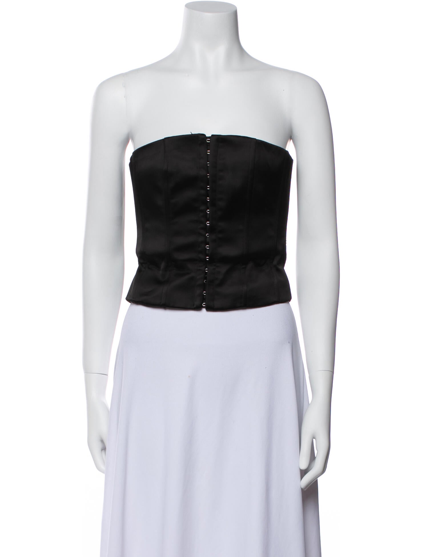 Danielle Guizio Strapless Crop Top