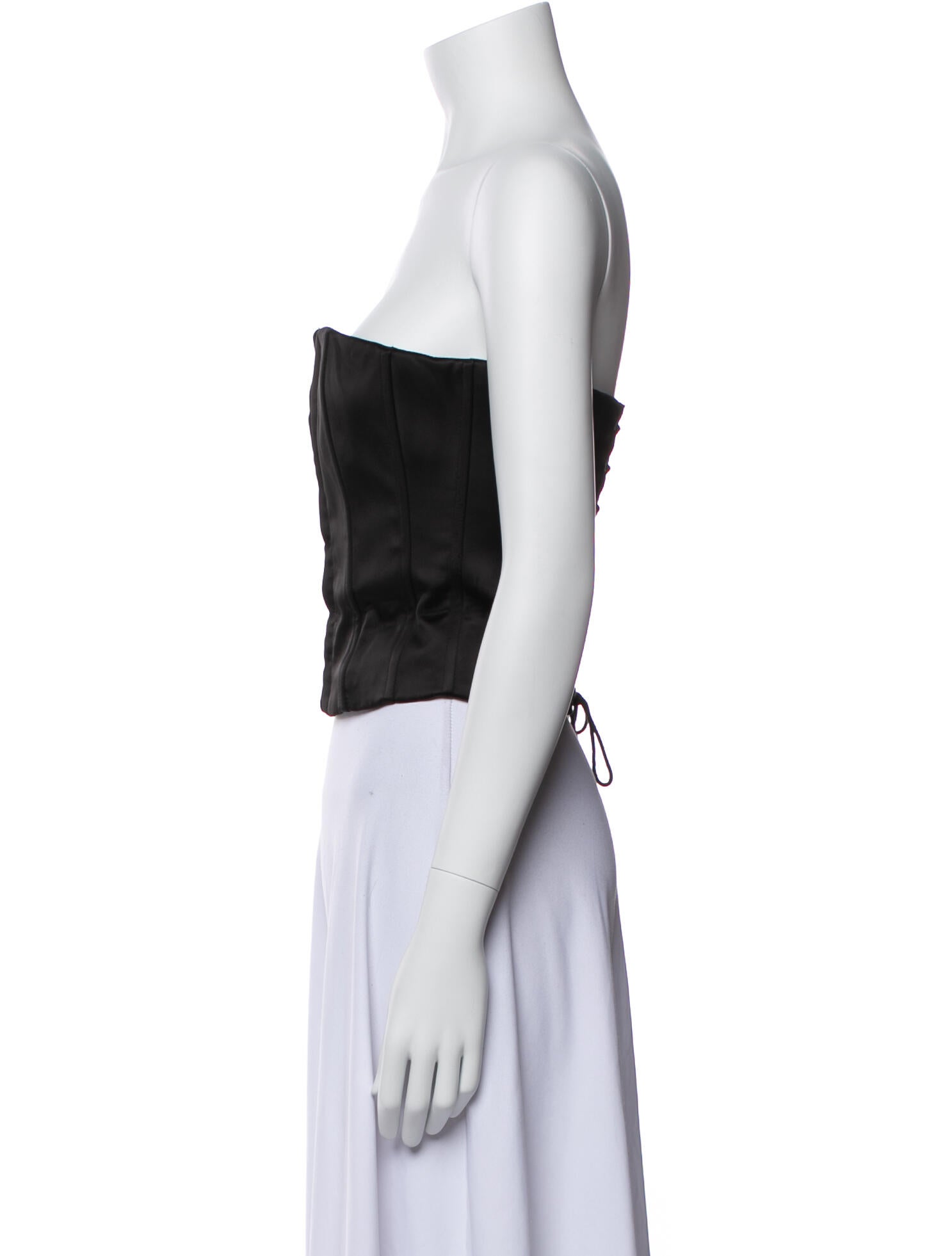 Danielle Guizio Strapless Crop Top