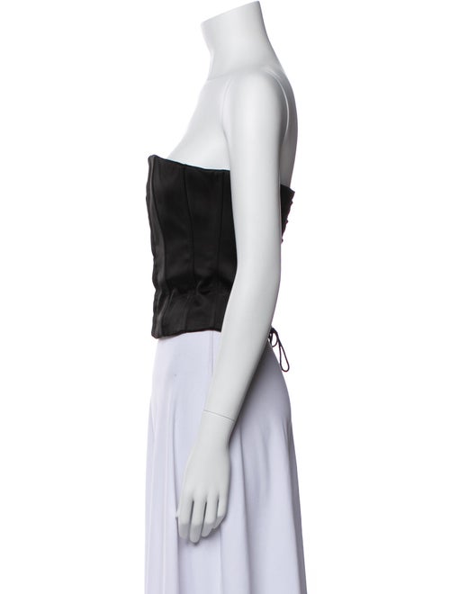 Danielle Guizio Strapless Crop Top