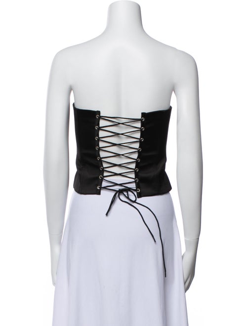 Danielle Guizio Strapless Crop Top