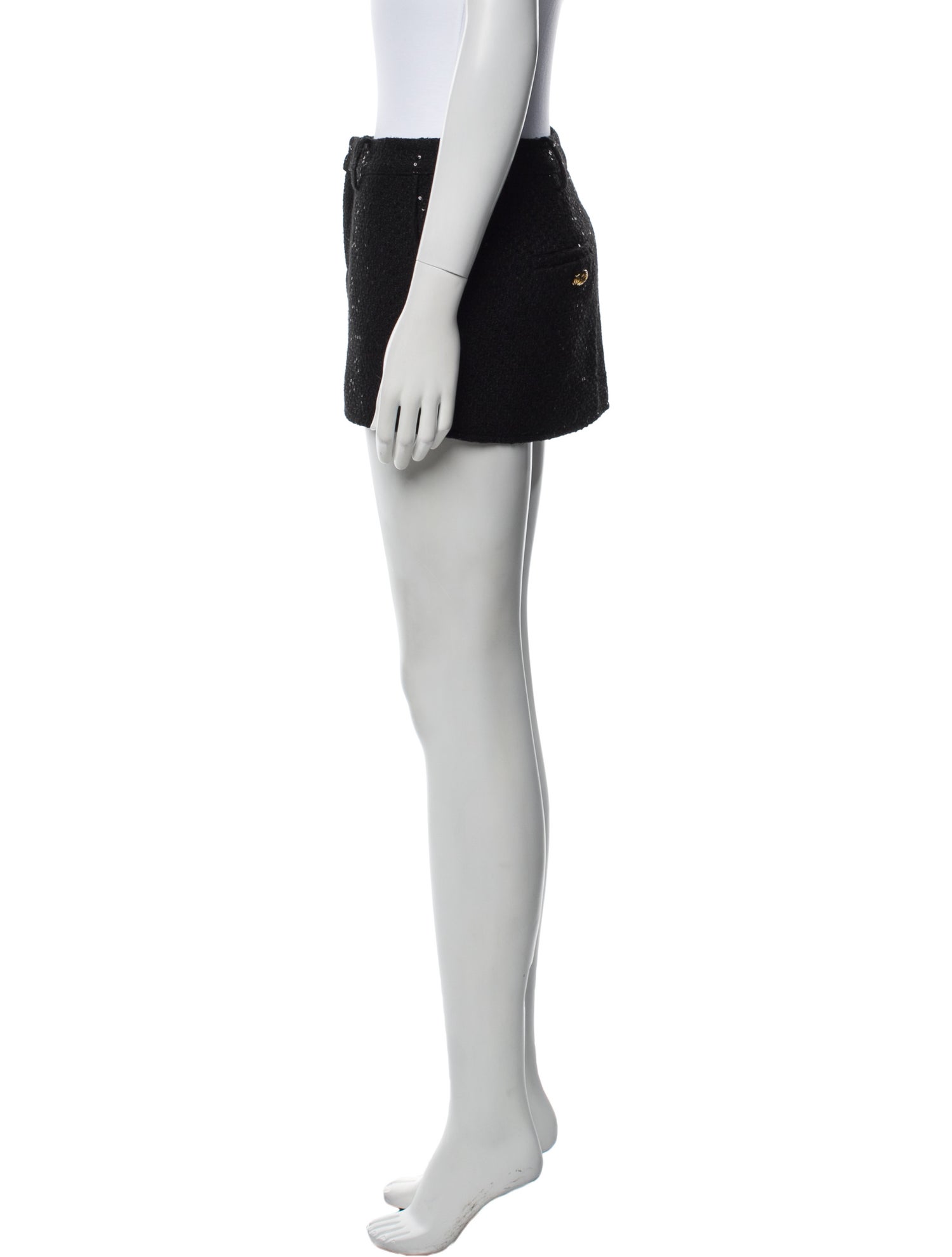 Danielle Guizio Sequin Embellishments Mini Skirt